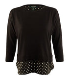 Lauren Ralph Lauren Petite Women's Layered Crewneck Sweater B PSmall