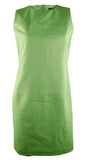 Lauren Ralph Lauren Women's Basic Seamed Cotton Sheath Dress (8, Garden Lime)