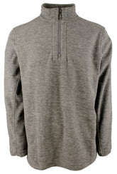 Tommy Bahama Erkek Büyük ve Uzun Boy Cloud Peak Yarım Fermuarlı Polar Kazak Kül Grisi 3XLT