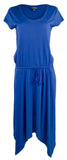Women's Jersey Handkerchief Dress BLU L