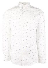 Michael Kors Men's Cotton Slim Fit Long Sleeve Shirt
