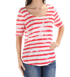 Lauren Ralph Lauren Women's Linen Striped Scoopneck Tee
