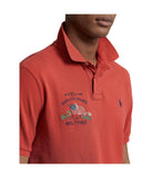 POLO RALPH LAUREN Men's Classic Fit Flag Mesh Polo Shirt