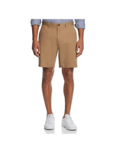 Michael Kors Men's Slim Fit Stretch 9" Flat Front Shorts Khaki Waist 38