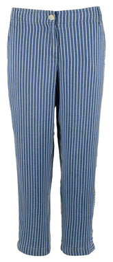 Tommy Bahama Women's Fresco Stripe Indigo Crop Pants X-Large