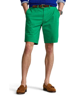 POLO RALPH LAUREN Men's Stretch Classic Fit 9" Flat Front Shorts Green 33