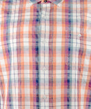 Men's Big & Tall Indigo Coast Check Long Sleeve Woven Shirt 3XLT