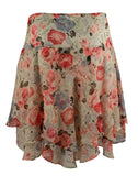 Lauren Ralph Lauren Women's Plus Size Floral Print Tiered Skirt-M-22W