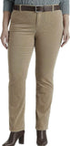 Lauren Ralph Mid-Rise Corduroy Stretch Pant 14W Truffle