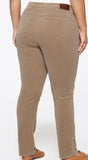 Lauren Ralph Mid-Rise Corduroy Stretch Pant 20W Truffle
