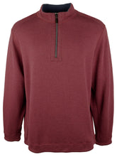Tommy Bahama Flipshore Sudadera reversible con media cremallera para hombre Meritage Wine Small
