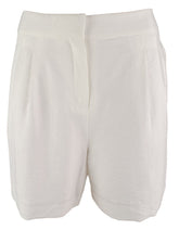 Vince Camuto Women's Summer Heat Solid Pull On Shorts Ivory 14