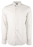 Michael Kors Men's Stretch MK Printed Slim Fit Long Sleeve Shirt