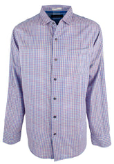 Tommy Bahama Men's Big and Tall Dual Lux Gingham Long Sleeve Shirt-BB-2XB
