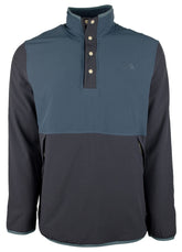 THE NORTH FACE Men's Mountain Insulated Sweatshirt Pullover - Blue Wing Teal/Aviator Navy - Small