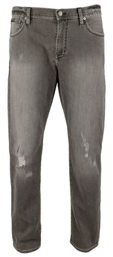 Armani Exhange Men's J16 Destroyed Straight Fit Jeans Grey