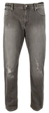 Armani Exhange Men's J16 Destroyed Straight Fit Jeans Grey
