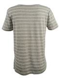 Polo Ralph Lauren Women's Striped Scoop Neckline Jersey T Shirt Top