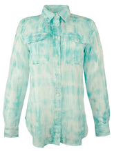 Ralph Lauren Women's Petite Tie Dye Button Down Shirt