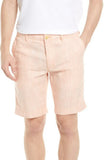 Tommy Bahama Men's Harbor Herringbone Stretch-Linen 10" Inseam Short (Peach Sorbet, XXL, XX-Large)