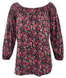 Lauren Ralph Lauren Women's Petite Floral Print Off-The-Shoulder Blouse