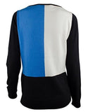 Ralph Lauren Women's Color-Blocked Long-Sleeve Pullover Sweater-BBP-XL Multi
