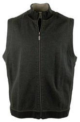 Tommy Bahama - Chaleco reversible con cremallera completa Flipsider para hombre, talla mediana