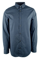 Michael Kors Men's Plaid Long Sleeve Cotton Slim Fit Shirt BG XL
