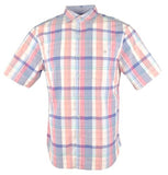 Tommy Bahama Men's Block Party Stretch Short Sleeve Button-Down Shirt Medium