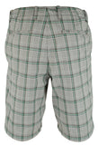 Tommy Bahama - Pantalones cortos chinos Deltona a cuadros con frente plano para hombre, color negro, talla 40