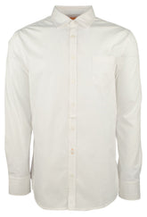 Hugo Boss Men's Orange Label EslimE Slim Fit Solid Shirt 2XL White