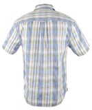 Tommy Bahama Men's Tortola Surf Plaid Short-Sleeve Shirt Bering Blue Small