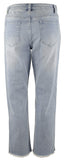 Michael Kors Women's Frayed Hem Ankle Cropped Jeans