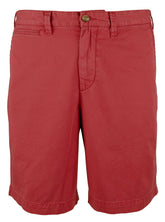 Men's Relaxed Fit 10 Inch Flat Front Chino Shorts Red 33