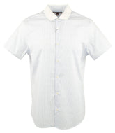 Michael Kors Men's Slim Fit Short Sleeve Woven Shirt
