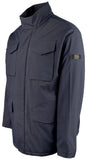 Michael Kors Men's Long Sleeve Field Rain Coat Jacket Blue XXL
