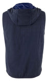 Michael Kors Men's Fleece Hooded Vest Midnight Blue