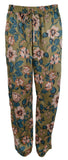 Lauren Ralph Lauren Women's Drawstring Twill Floral Ankle Pants Size 10 - High-Waisted