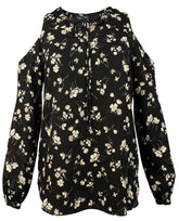 Lauren Ralph Lauren Women's Plus Size Floral Cold Shoulder Top