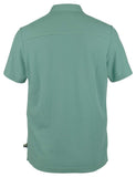 Polo de manga corta Tommy Bahama Tropicool Del Rey para hombre, color verde lima, talla mediana