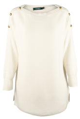 Lauren Ralph Lauren Women's Plus Boat Neck Knit Sweater-WC-1X