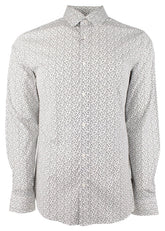 Michael Kors Men's Cotton Blend Slim Fit Long Sleeve Shirt