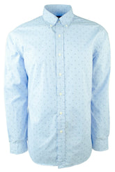 Polo Ralph Lauren Men's Mini Anchor Print Poplin Long Sleeve Shirt