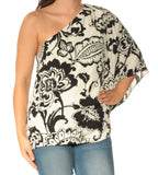 Ralph Lauren Women's Paisley Print Kimono Tunic Top with Self-Tie Belt