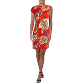 Lauren Ralph Lauren Women's Petite Floral Print Midi Shift Dress