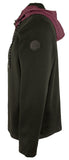 Men's Hooded Quarter Zip Pullover-BLK-X-Large