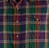 Polo Ralph Lauren Men's Plaid Dobby Twill Western Shirt M S