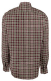 Michael Kors Men's Slim Fit Plaid Print Long Sleeves Shirt