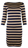 Lauren Ralph Lauren Women's Petite Striped Metallic Sweater Dress
