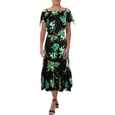Lauren Ralph Lauren Women's Tropical Print Off Shoulder Dress BG 8